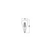 Illuminazione Osram E14 4.8 Watt bianco caldo dimmerabile 360 Lumen