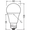 Illuminazione Osram E27 LED 4.9 Watt bianco luce diurna 470 Lumen
