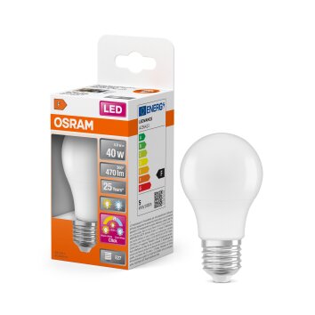 Illuminazione Osram E27 LED 4.9 Watt bianco luce diurna 470 Lumen