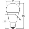 Illuminazione Osram E27 LED 10 Watt bianco neutro 1055 Lumen