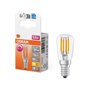 Illuminazione Osram E14 LED 2.8 Watt bianco caldo dimmerabile 250 Lumen