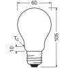 Illuminazione Osram E27 7.2 Watt bianco caldo 1521 Lumen