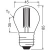 Illuminazione Osram E27 2.2 Watt bianco caldo 470 Lumen