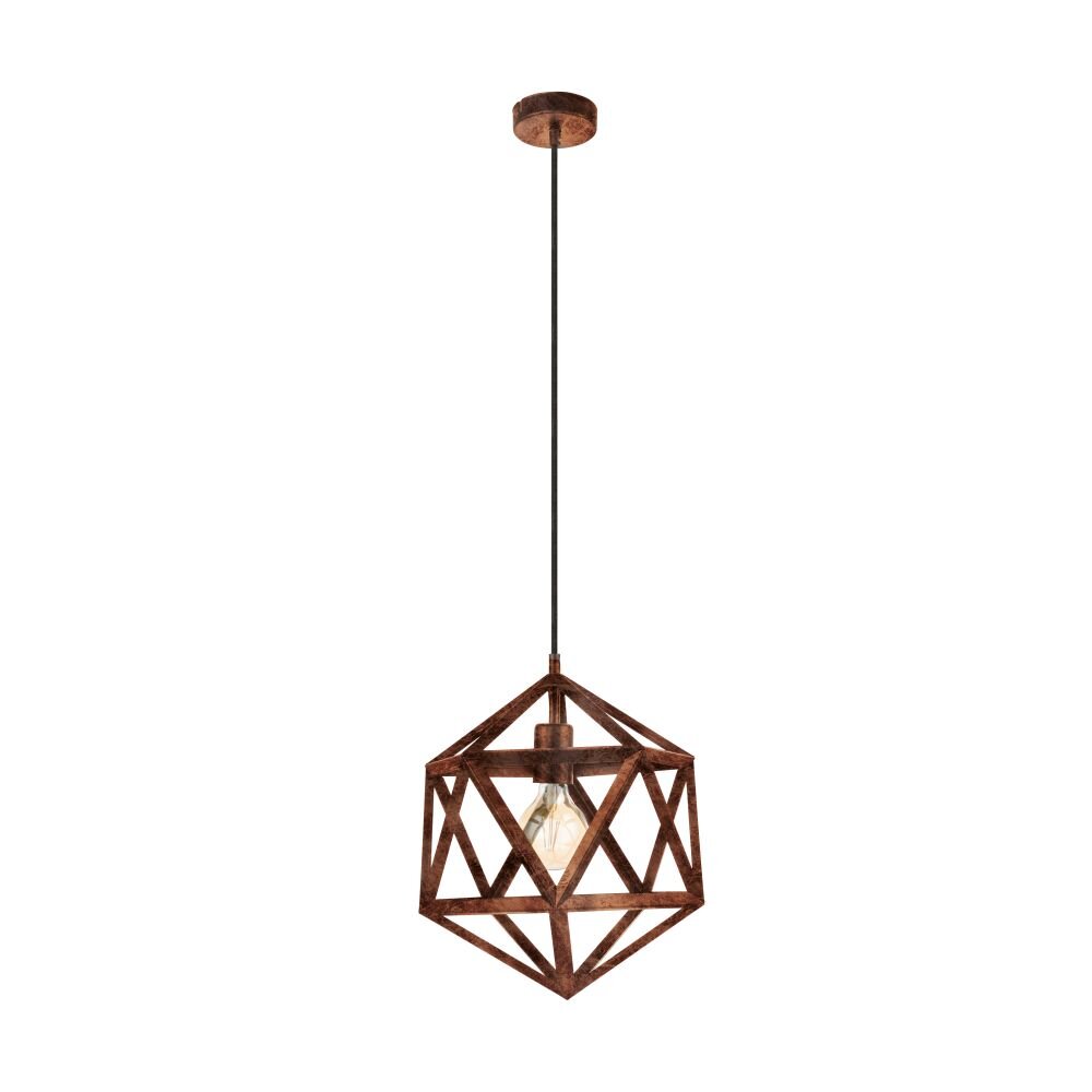 Eglo EMBLETON Lampadario a sospensione Marrone scuro, Ramato, 1-Luce main product photo
