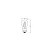 Illuminazione Osram E27 1 Watt bianco caldo 136 Lumen