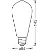 Illuminazione Osram E27 LED 6 Watt bianco caldo dimmerabile 680 Lumen