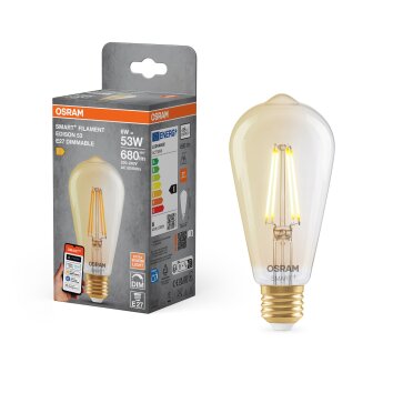 Illuminazione Osram E27 LED 6 Watt bianco caldo dimmerabile 680 Lumen