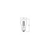 Illuminazione Osram E27 LED 4 Watt bianco caldo 470 Lumen