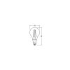 Illuminazione Osram E14 LED 2.8 Watt bianco caldo 250 Lumen