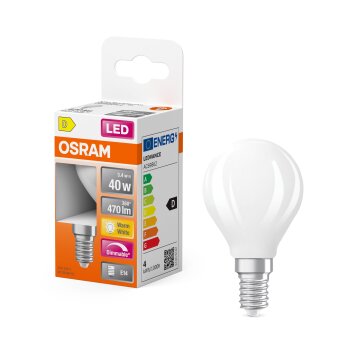 Illuminazione Osram E14 LED 4.8 Watt bianco caldo dimmerabile 470 Lumen