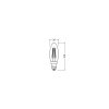 Illuminazione Osram E14 LED 4 Watt bianco luce diurna 470 Lumen