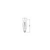 Illuminazione Osram E14 LED 2.8 Watt bianco neutro 250 Lumen