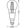 Illuminazione Osram E14 LED 4 Watt bianco caldo dimmerabile 470 Lumen