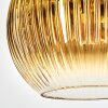 Koyoto Lampadario a sospensione, Lampada a sfera, Lampada a sospensione 12 cm Oro, Chiaro, 1-Luce