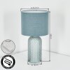 Fonil Lampada da tavolo Blu, 1-Luce