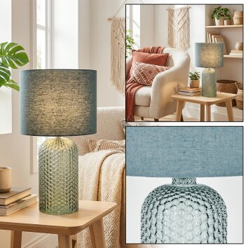 Fonil Lampada da tavolo Blu, 1-Luce