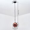 Ripoll Lampadario a sospensione, Lampada a sfera, Lampada a sospensione Ramato, 1-Luce