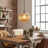 Koyoto Lampadario a sospensione, Lampada a sfera, Lampada a sospensione Ambrato, 1-Luce