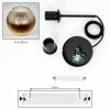 Koyoto Lampadario a sospensione, Lampada a sfera, Lampada a sospensione Oro, Chiaro, 1-Luce