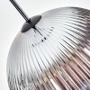 Koyoto Lampadario a sospensione, Lampada a sfera, Lampada a sospensione Chiaro, Grigio fumo, 1-Luce