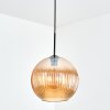 Koyoto Lampadario a sospensione, Lampada a sfera, Lampada a sospensione Ambrato, 1-Luce
