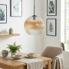 Koyoto Lampadario a sospensione, Lampada a sfera, Lampada a sospensione Ambrato, Chiaro, 1-Luce