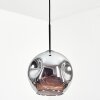 Ripoll Lampadario a sospensione, Lampada a sfera, Lampada a sospensione Cromo, Grigio fumo, 1-Luce