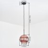 Koyoto Lampadario a sospensione, Lampada a sfera, Lampada a sospensione Ramato, 1-Luce