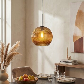 Koyoto Lampadario a sospensione, Lampada a sfera, Lampada a sospensione Oro, 1-Luce