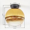 Koyoto Plafoniera, Lampada a sfera 25 cm Oro, Chiaro, 1-Luce