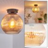 Koyoto Plafoniera, Lampada a sfera 25 cm Ambrato, 1-Luce