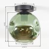 Ripoll Plafoniera, Lampada a sfera Verde, 1-Luce