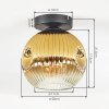 Ripoll Plafoniera, Lampada a sfera Oro, Chiaro, 1-Luce