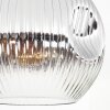 Ripoll Plafoniera, Lampada a sfera Cromo, Chiaro, Grigio fumo, 1-Luce