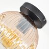 Ripoll Plafoniera, Lampada a sfera Ambrato, Chiaro, 1-Luce