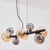 Chehalis Lampadario a sospensione, Lampada a sfera, Lampada a sospensione Ambrato, Grigio fumo, 8-Luci