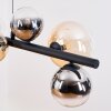 Chehalis Lampadario a sospensione, Lampada a sfera, Lampada a sospensione Ambrato, Chiaro, Grigio fumo, 8-Luci