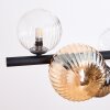 Chehalis Lampadario a sospensione, Lampada a sfera, Lampada a sospensione Ambrato, Chiaro, Grigio fumo, 8-Luci