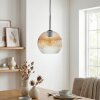 Koyoto Lampadario a sospensione, Lampada a sfera, Lampada a sospensione Ambrato, Chiaro, 1-Luce