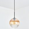 Koyoto Lampadario a sospensione, Lampada a sfera, Lampada a sospensione Ambrato, Chiaro, 1-Luce
