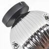 Ripoll Plafoniera, Lampada a sfera Cromo, Grigio fumo, 1-Luce