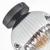 Ripoll Plafoniera, Lampada a sfera Chiaro, Grigio fumo, 1-Luce