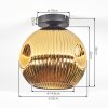 Ripoll Plafoniera, Lampada a sfera Oro, 1-Luce