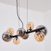 Chehalis Lampadario a sospensione, Lampada a sfera, Lampada a sospensione Ambrato, Grigio fumo, 8-Luci