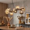 Chehalis Lampadario a sospensione, Lampada a sfera, Lampada a sospensione Ambrato, Grigio fumo, 8-Luci