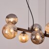 Chehalis Lampadario a sospensione, Lampada a sfera, Lampada a sospensione Ambrato, Grigio fumo, 8-Luci