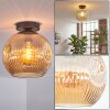 Ripoll Plafoniera, Lampada a sfera Ambrato, 1-Luce
