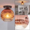 Ripoll Plafoniera, Lampada a sfera Chiaro, Ramato, 1-Luce