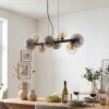 Chehalis Lampadario a sospensione, Lampada a sfera, Lampada a sospensione Ambrato, Chiaro, Grigio fumo, 8-Luci