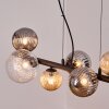 Chehalis Lampadario a sospensione, Lampada a sfera, Lampada a sospensione Ambrato, Chiaro, Grigio fumo, 8-Luci
